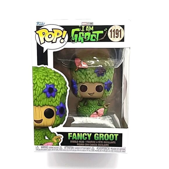 Fancy Groot Funko (Flocked) #1191 Marvel, New in Box - Picture 1 of 4